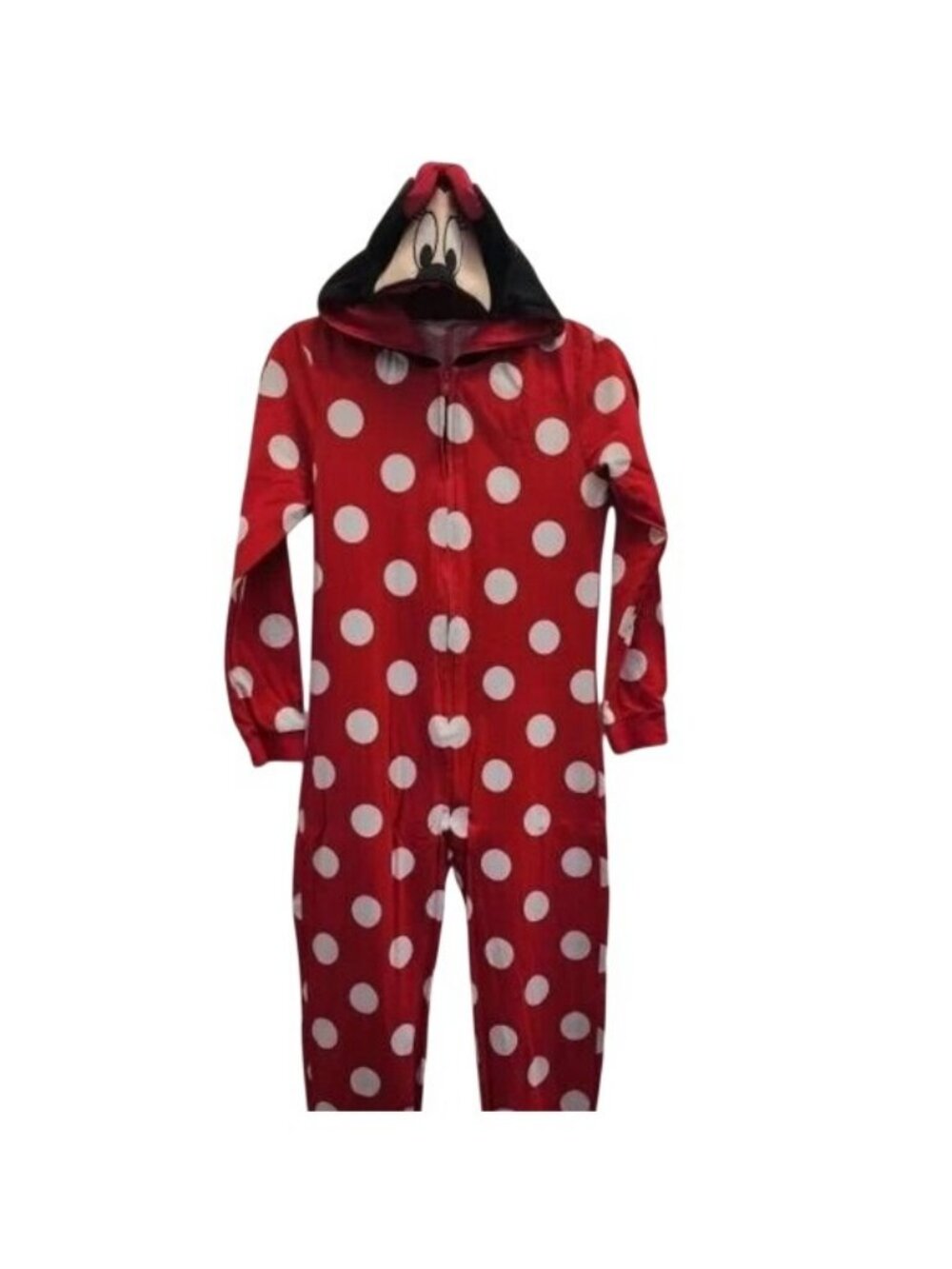 Disney Minnie Mouse Onsie Costume Cosplay pajamas PJs Dress Up women's XS 0-2